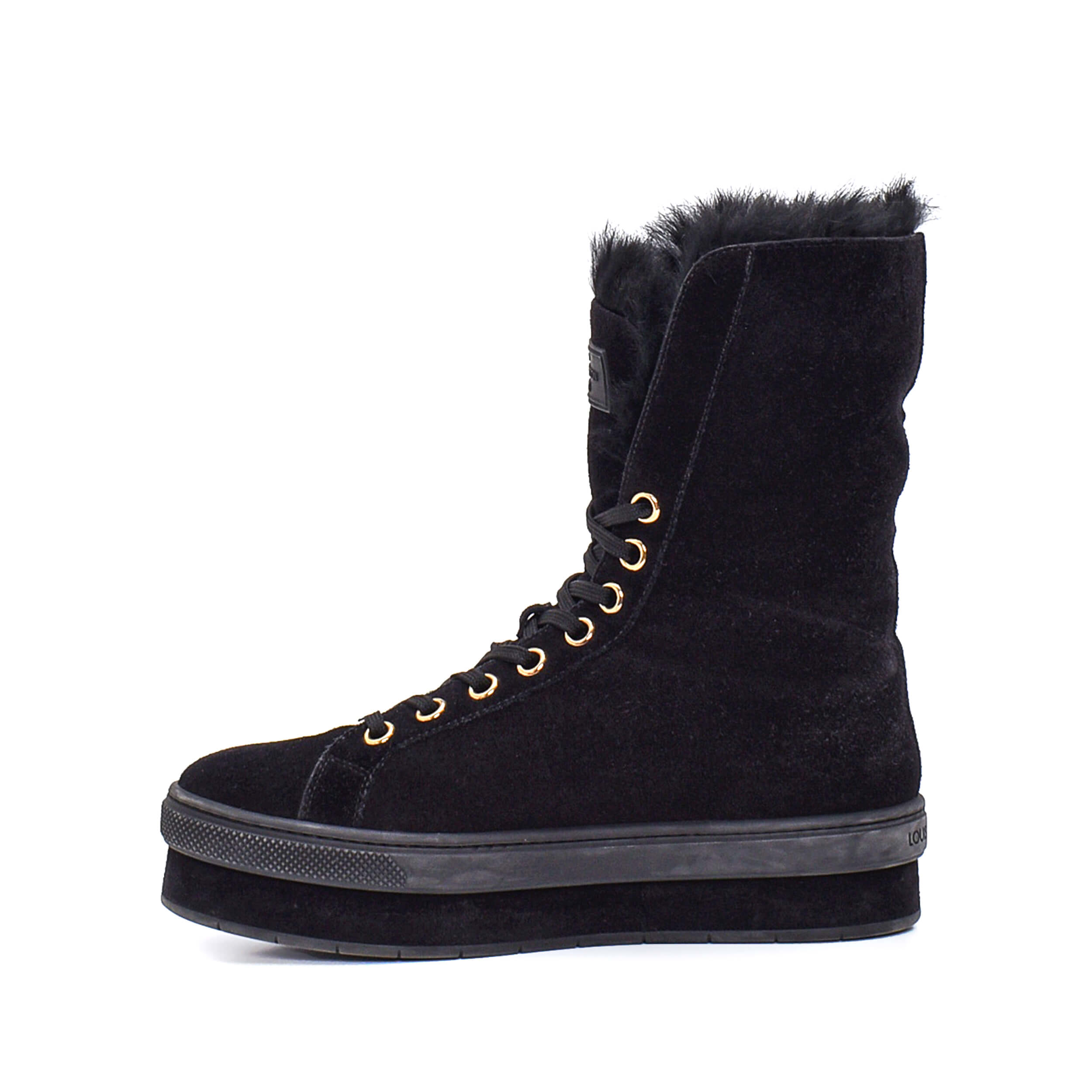 Louis Vuitton - Black Suede Boots